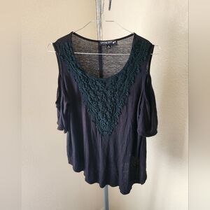 Living Doll Short Sleeve Pullover Blouse